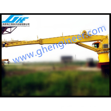 3T @ 40M ABS Certificate Telescopic Ship Deck offshore crane